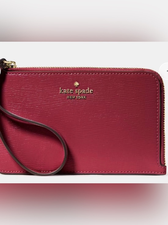 kate spade Handbags - kate spade Lucy Textured Patent Leather NWT Red Jam